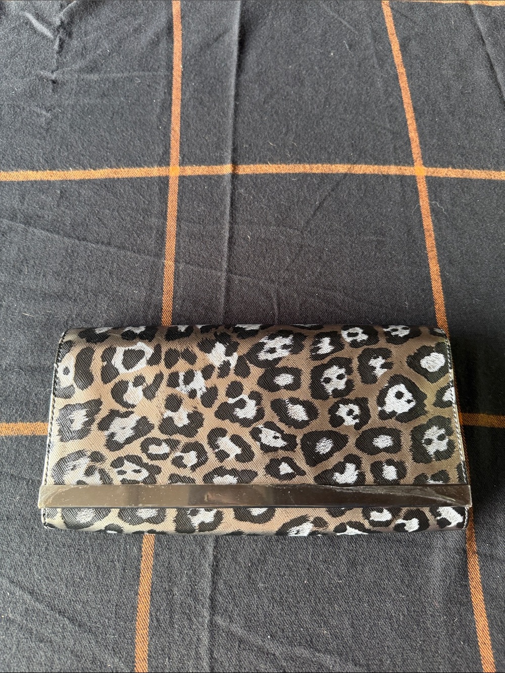 Banana Republic Leopard Print Wallet - Brown/Black/White
